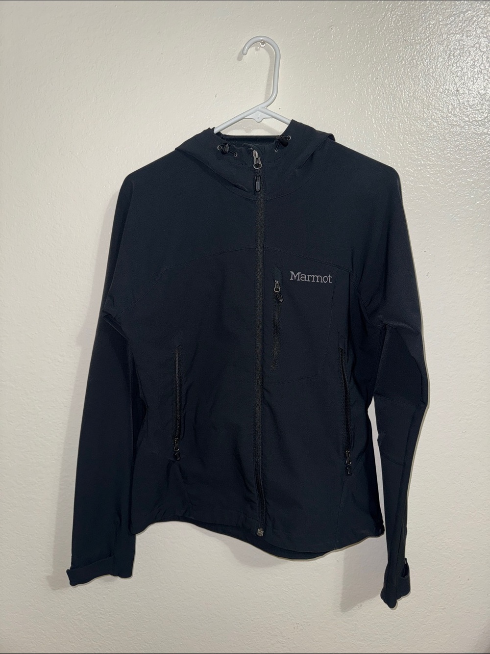 Marmot Women's Black Hooded Softshell Utility Jacket